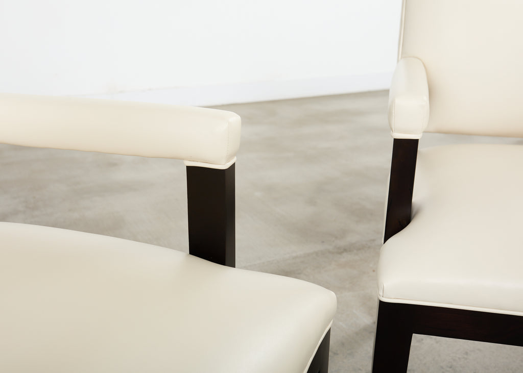 Set of Ten Kreiss Vegan Leather Sutton Dining Chairs