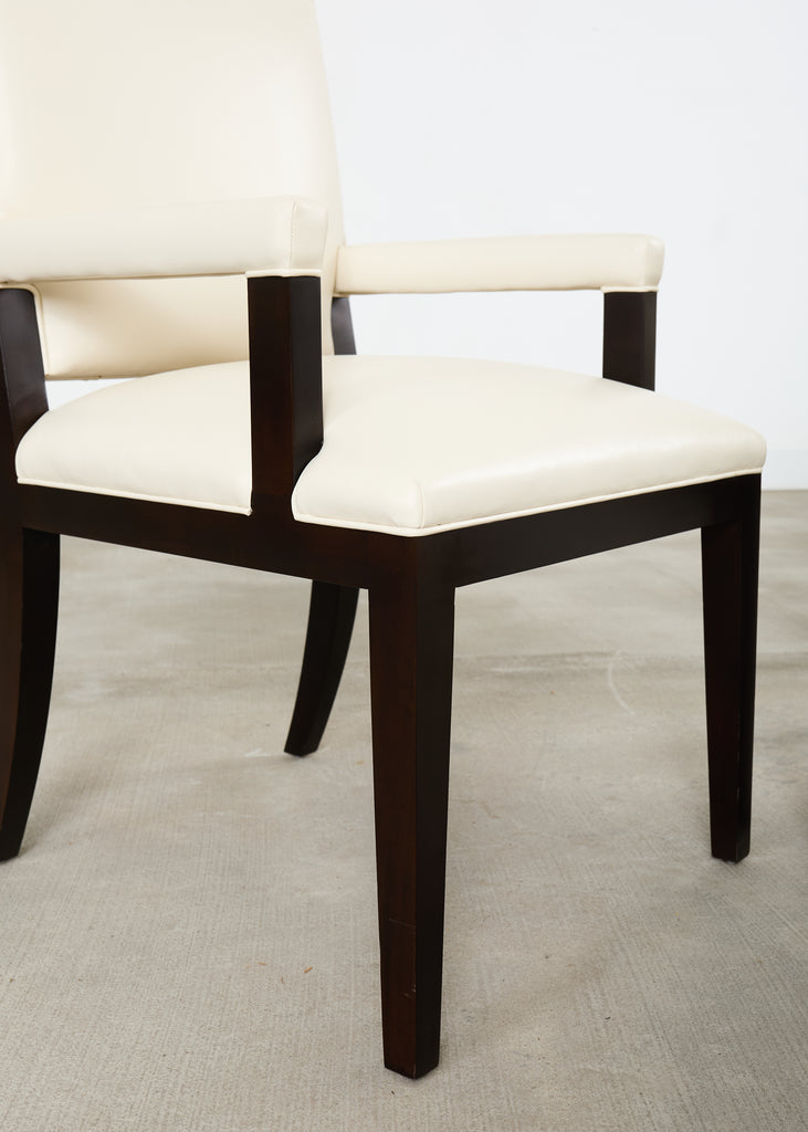 Set of Ten Kreiss Vegan Leather Sutton Dining Chairs