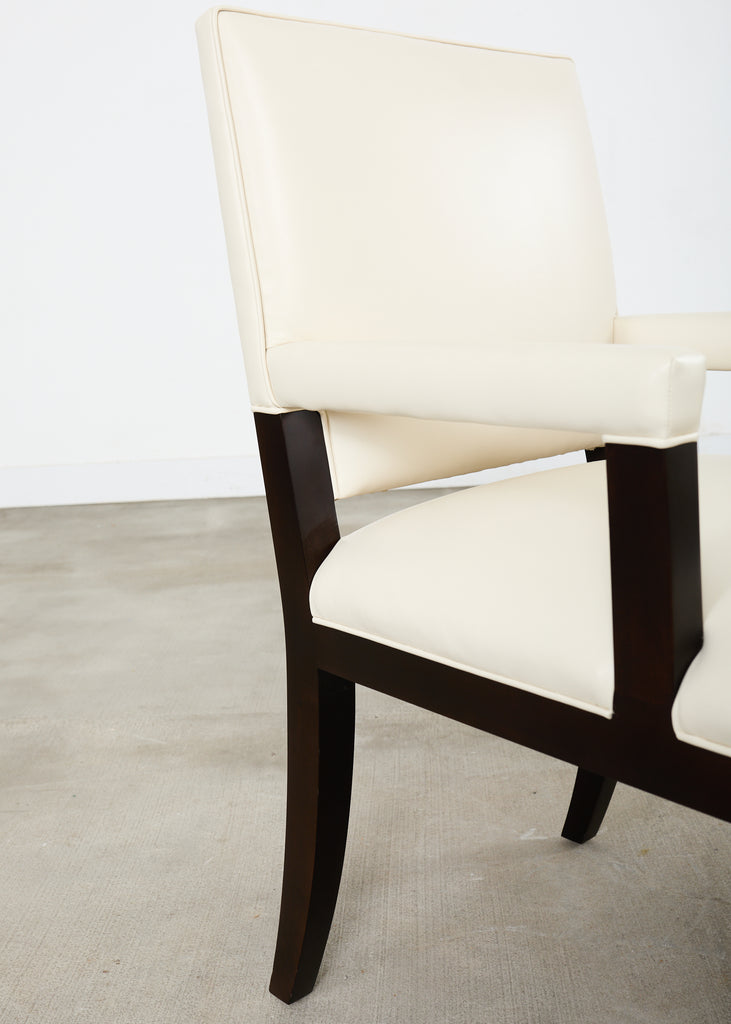 Set of Ten Kreiss Vegan Leather Sutton Dining Chairs