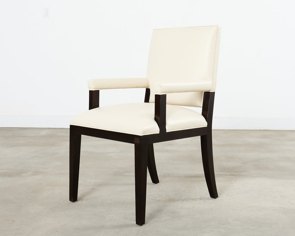 Set of Ten Kreiss Vegan Leather Sutton Dining Chairs