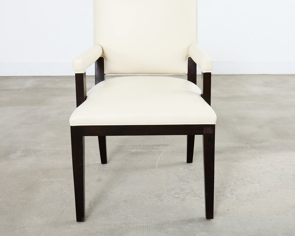 Set of Ten Kreiss Vegan Leather Sutton Dining Chairs