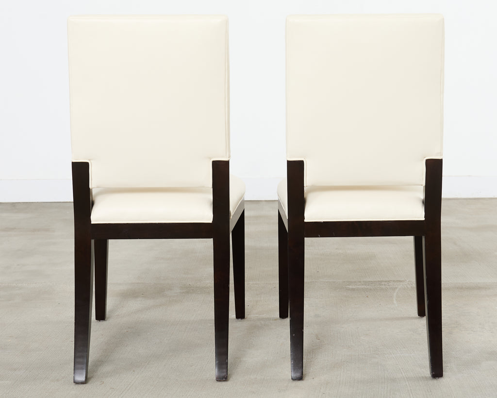 Set of Ten Kreiss Vegan Leather Sutton Dining Chairs