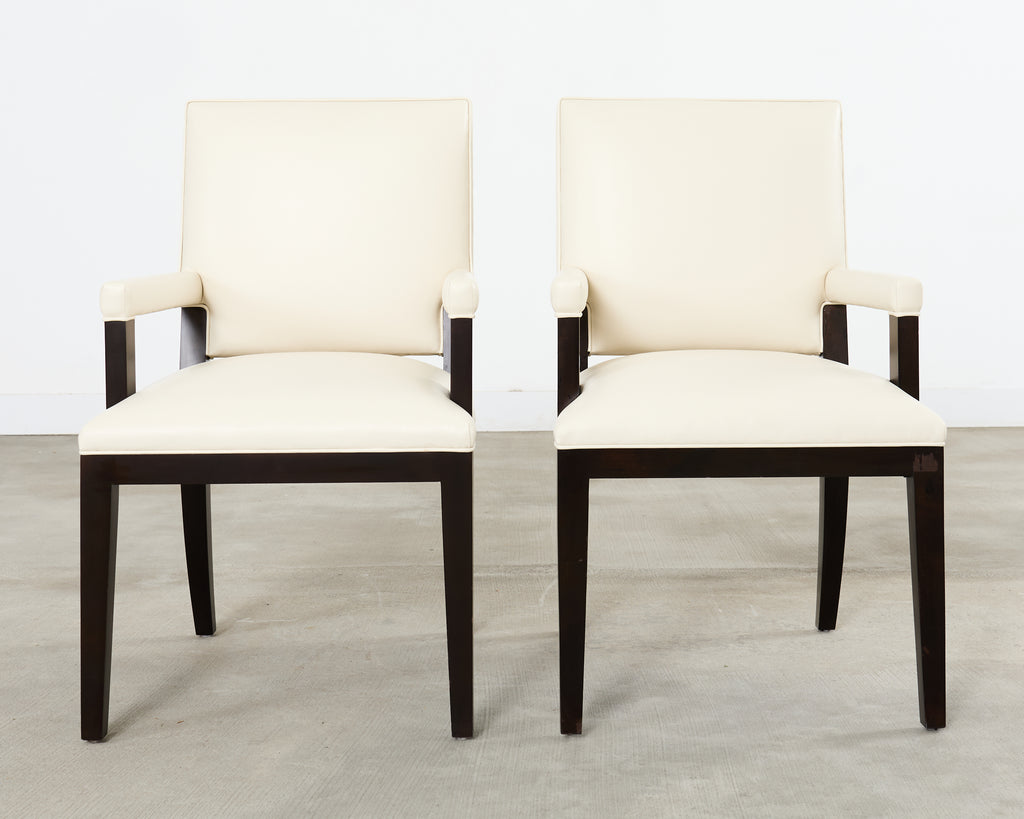 Set of Ten Kreiss Vegan Leather Sutton Dining Chairs