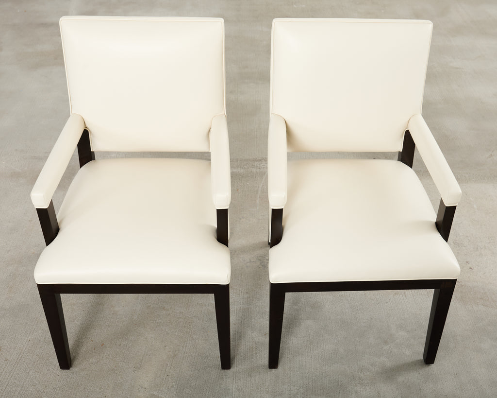 Set of Ten Kreiss Vegan Leather Sutton Dining Chairs