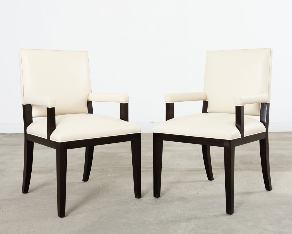 Set of Ten Kreiss Vegan Leather Sutton Dining Chairs
