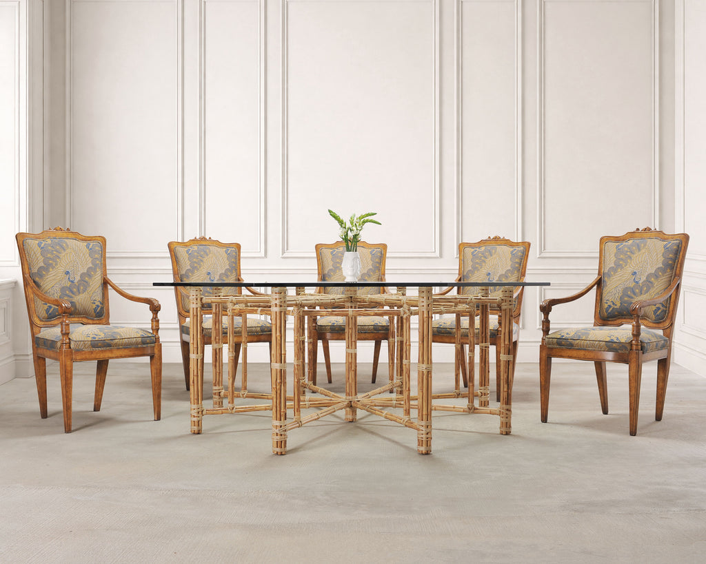 Set of Ten Minton-Spidell Rizzoli Regency Style Dining Armchairs