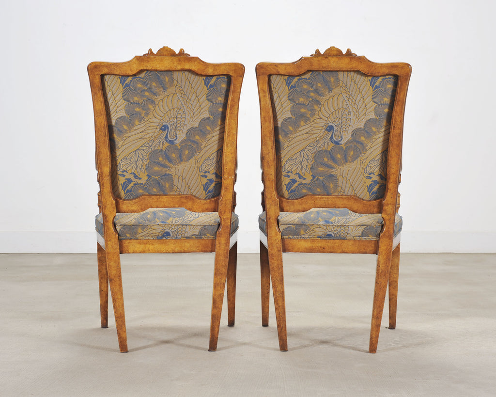 Set of Ten Minton-Spidell Rizzoli Regency Style Dining Armchairs