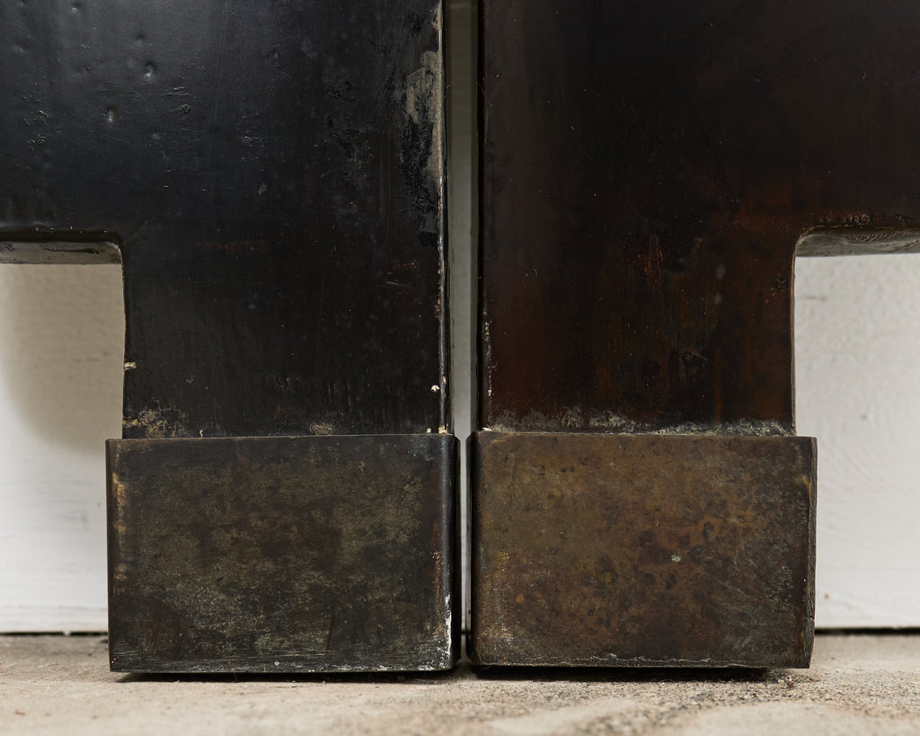 Chinese Kuancai Ten Panel Coromandel Screen Mythical Landscape