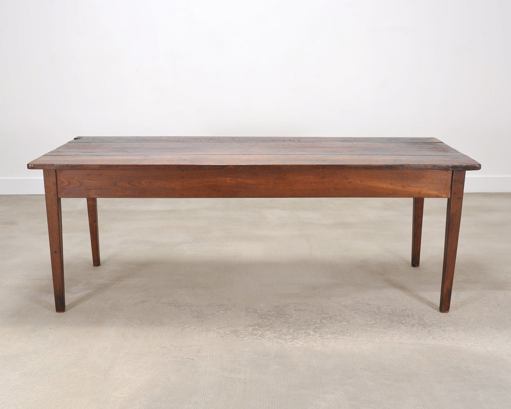 19th Century Country French Provincial Chestnut Farmhouse Table