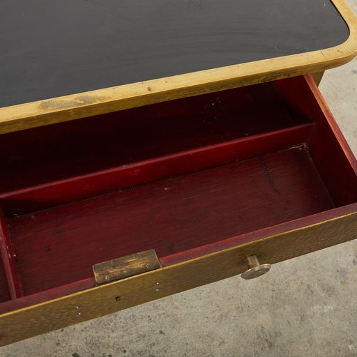 Vienna Secessionist Bronzed Metal Writing Table or Desk