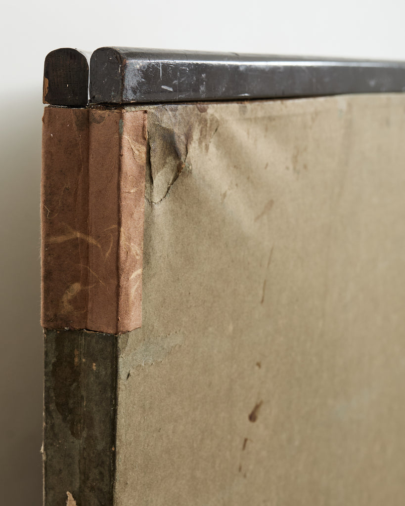 Japanese Meiji Two Panel Screen Flowering Autumn Plants