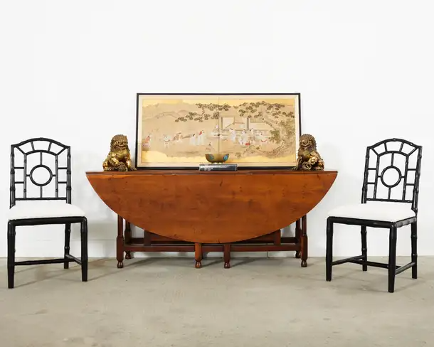 19th Century Japanese Edo Screen Kano School Garden Terrace