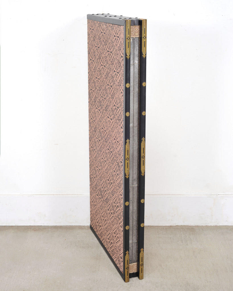 Japanese Showa Four Panel Screen Bamboo in Misty Landscape
