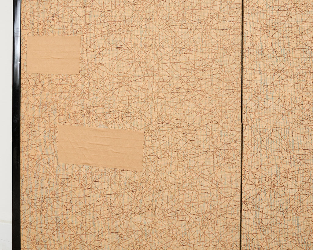 Japanese Showa Four Panel Screen Autumn Foliage