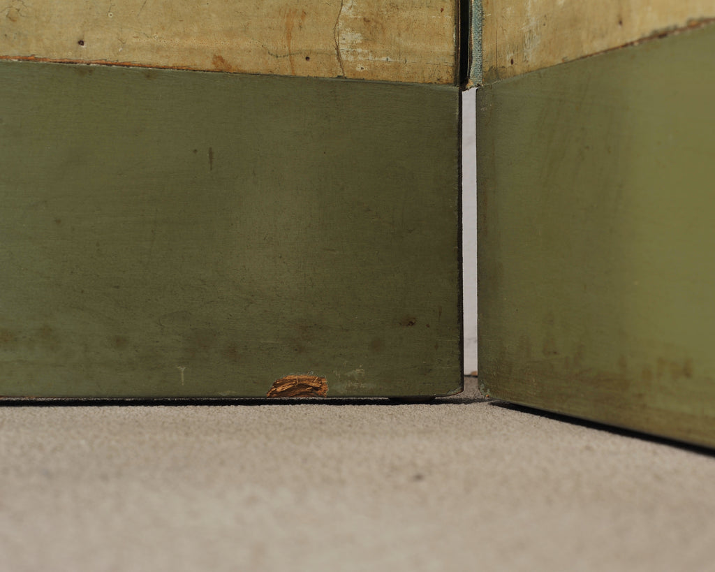 English Chinoiserie Decorated Flora and Fauna Folding Screen