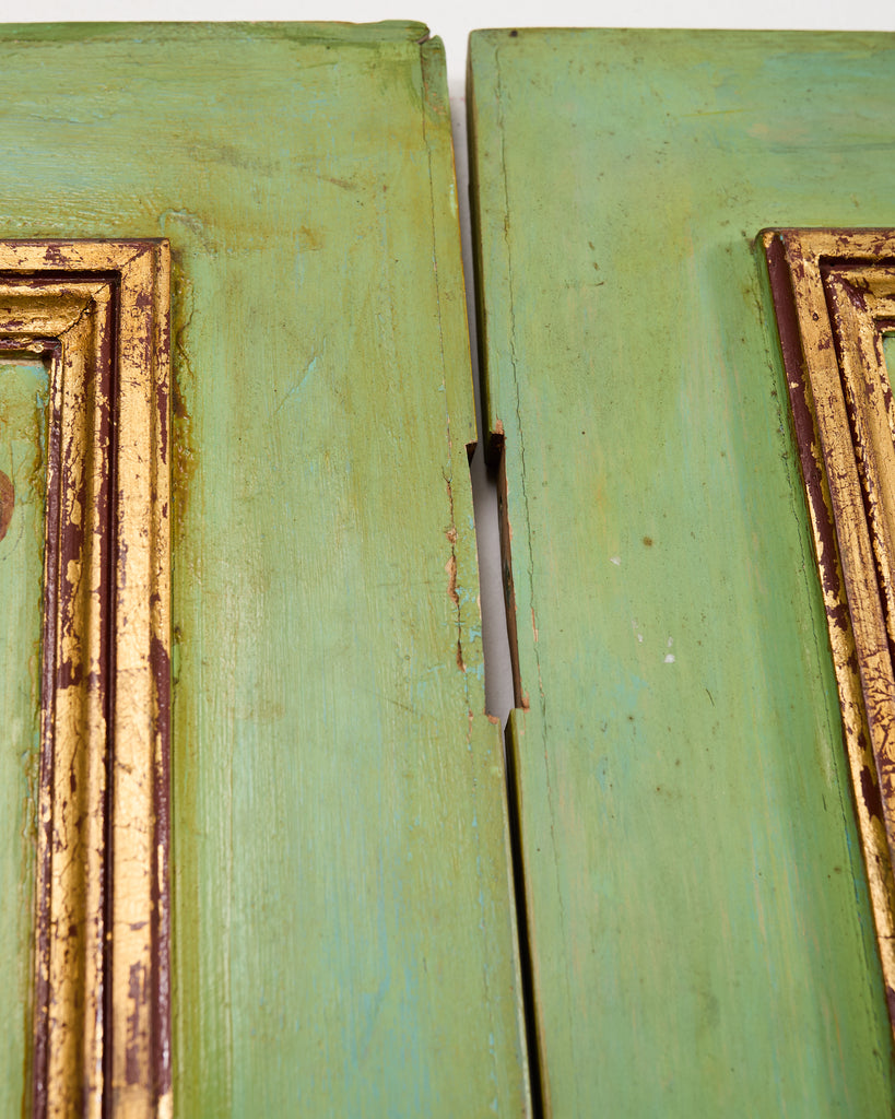 Set of Four Italian Chinoiserie Painted Wood Panels