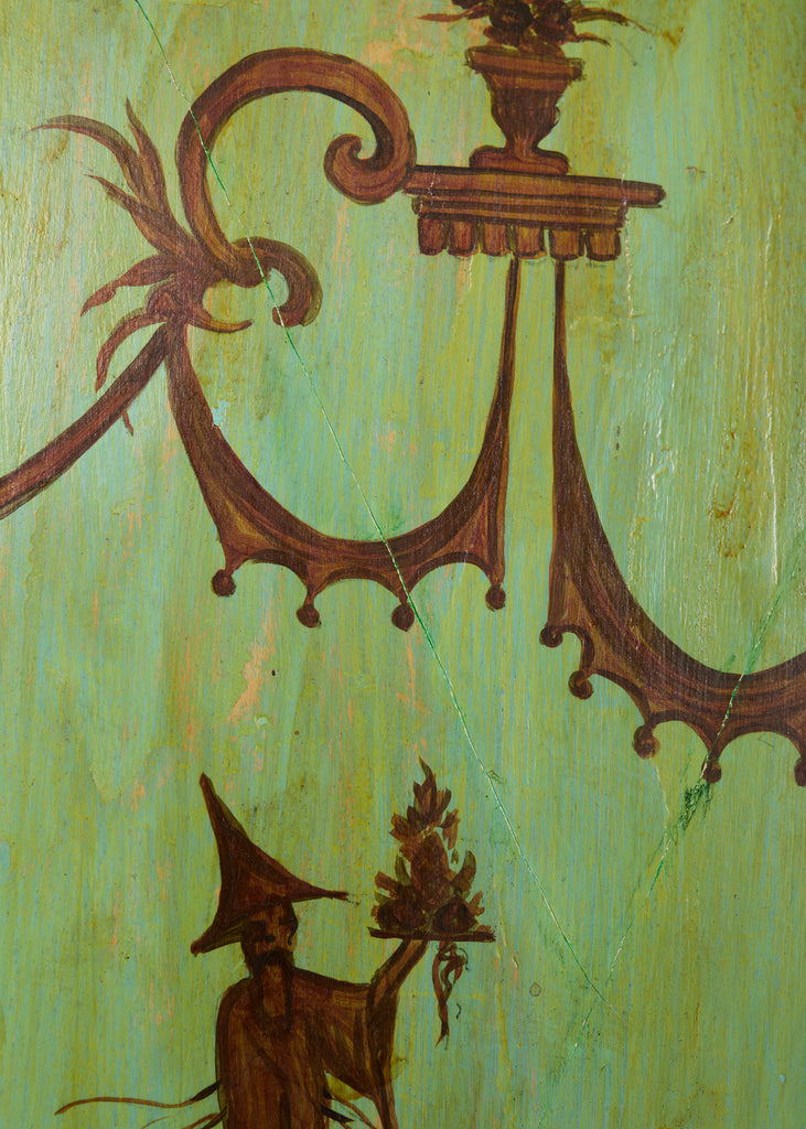 Set of Four Italian Chinoiserie Painted Wood Panels