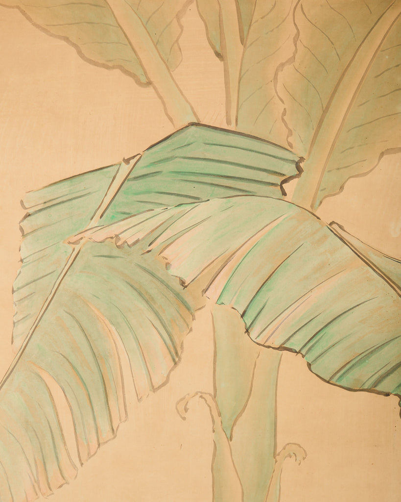 Japanese Taisho Six Panel Screen Roosters and Hens