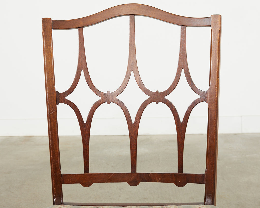 Set of Six Billy Haines Style Midcentury Dining Chairs