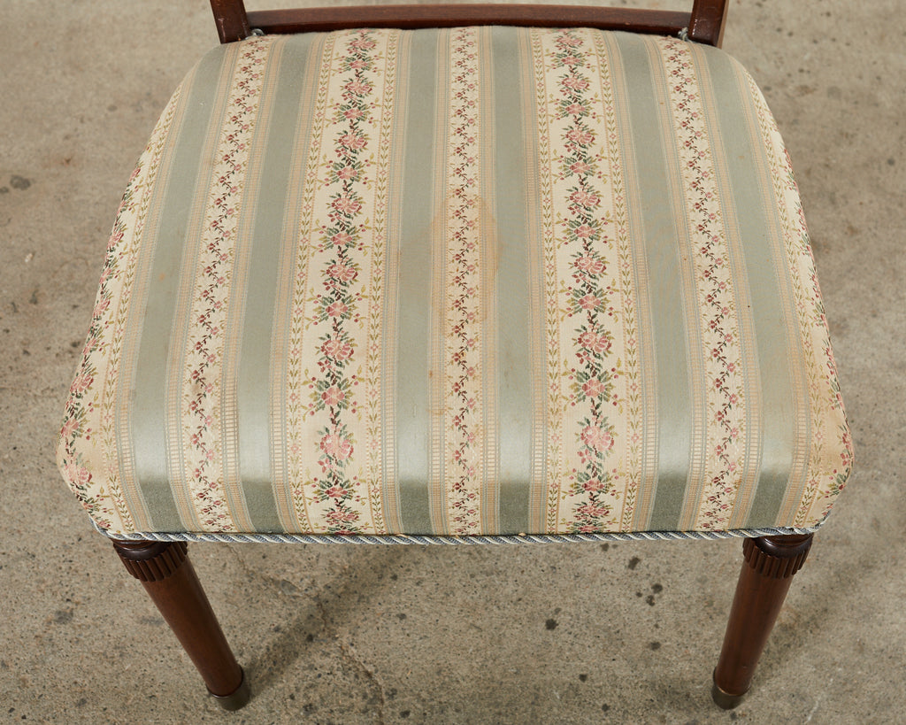 Set of Six Billy Haines Style Midcentury Dining Chairs