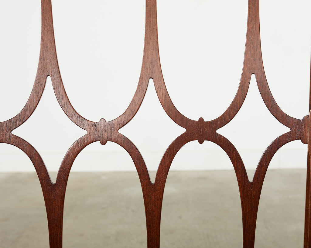 Set of Six Billy Haines Style Midcentury Dining Chairs