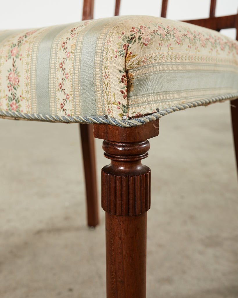 Set of Six Billy Haines Style Midcentury Dining Chairs