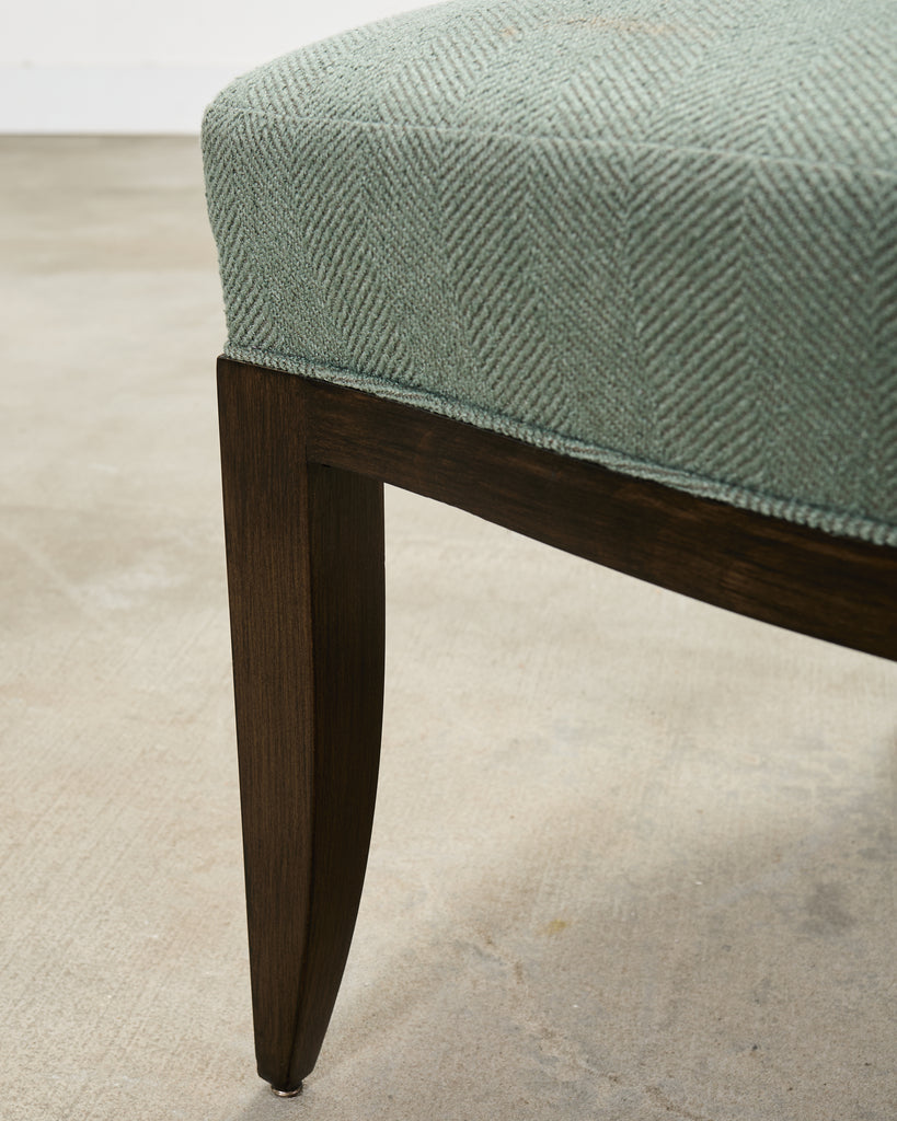 Set of Six Barbara Barry for Baker Oval X-Back Dining Chairs