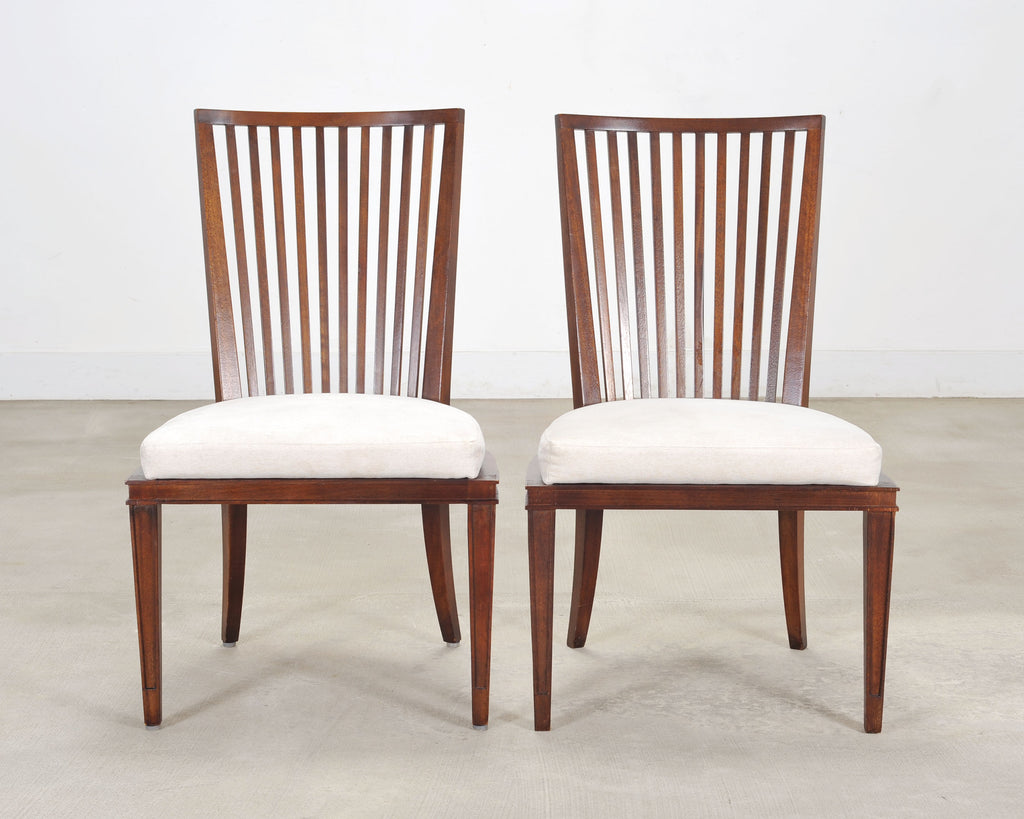 Set of Six Barbara Barry for Baker Spindle Back Dining Chairs