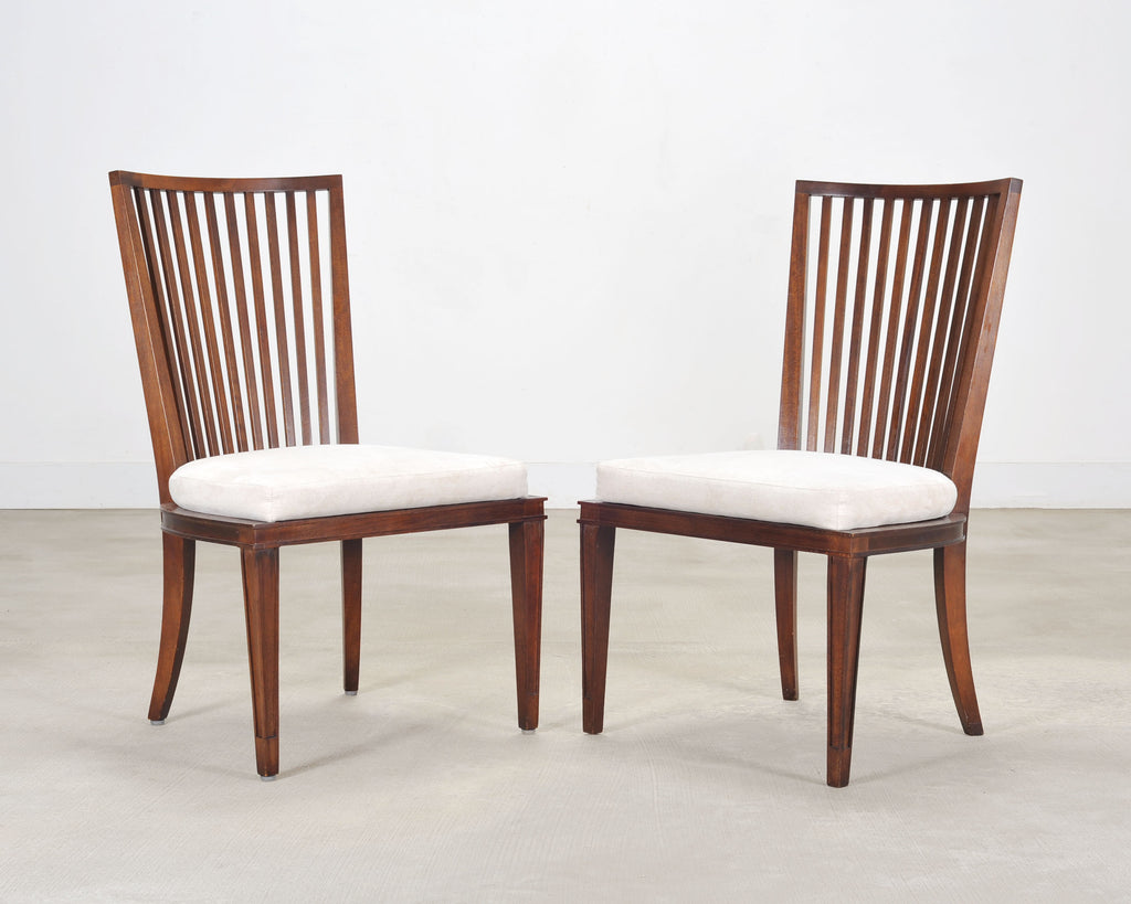 Set of Six Barbara Barry for Baker Spindle Back Dining Chairs