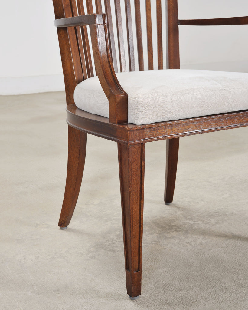 Set of Six Barbara Barry for Baker Spindle Back Dining Chairs