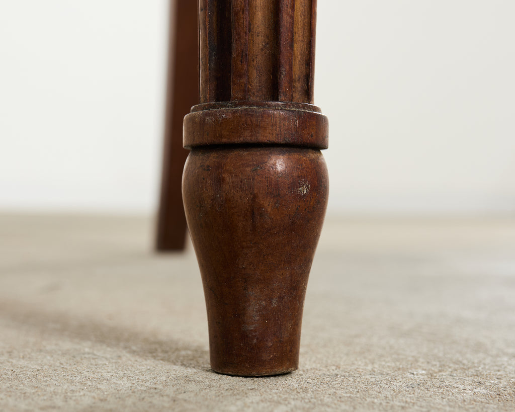 Set of Eight Louis XVI Style Bronze Ormolu Caned Dining Chairs