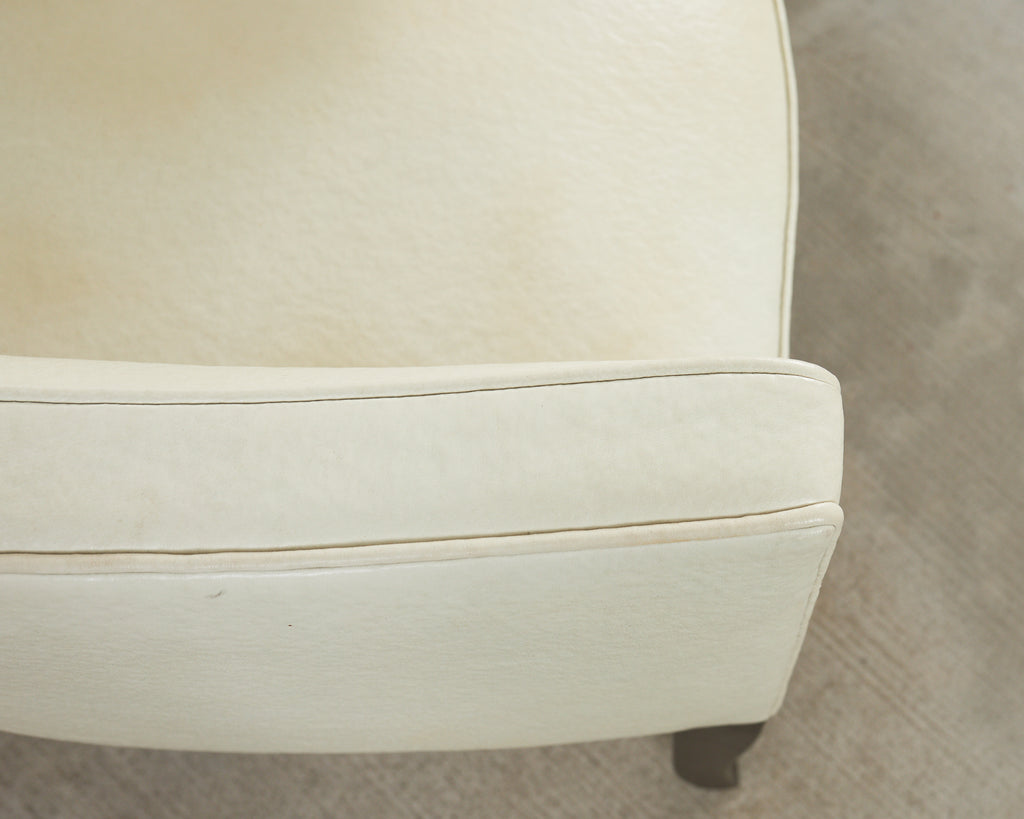 Set of Six John Hutton for Holly Hunt Leather Dining Chairs