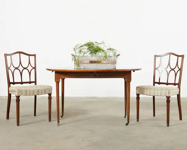 Set of Six Billy Haines Style Midcentury Dining Chairs