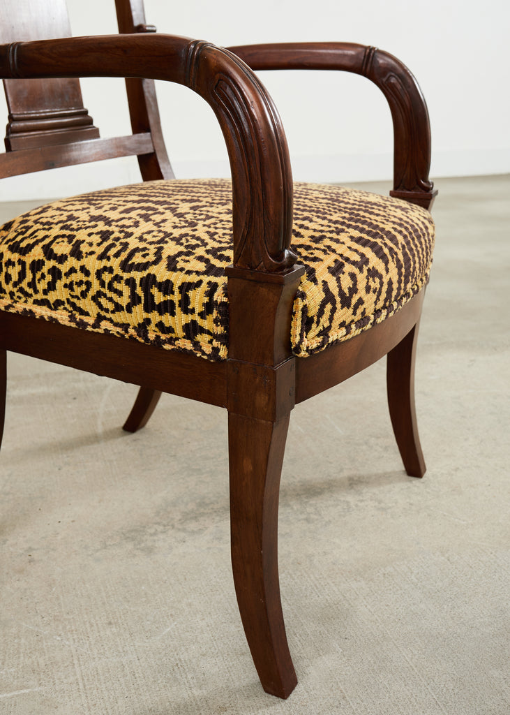 Set of Six English Regency Style Anglo-Indian Dining Chairs