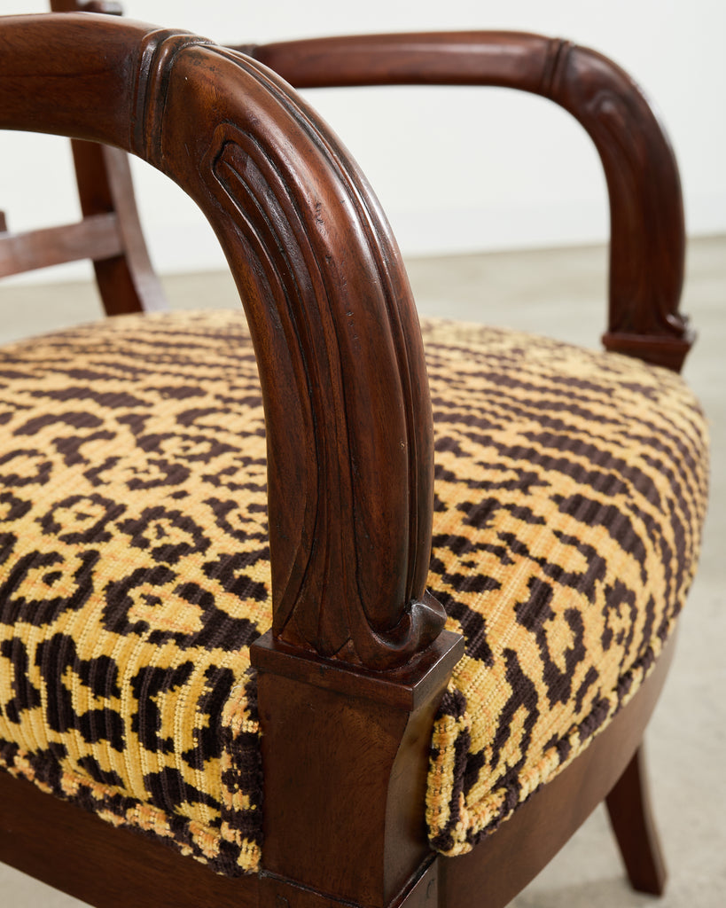 Set of Six English Regency Style Anglo-Indian Dining Chairs