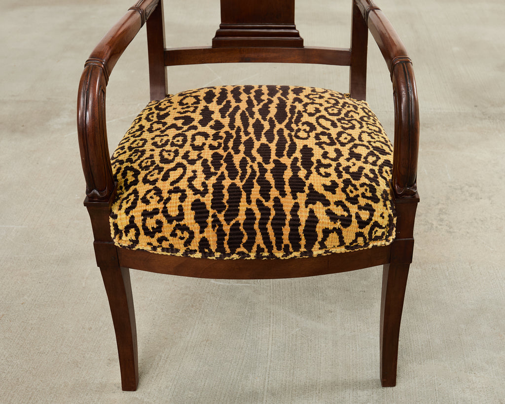 Set of Six English Regency Style Anglo-Indian Dining Chairs