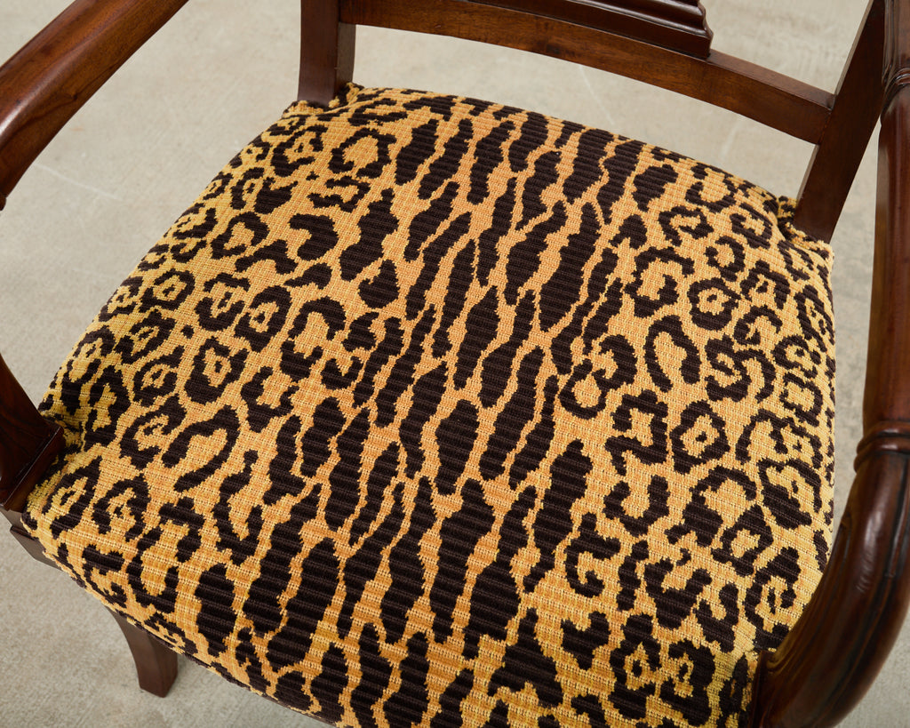 Set of Six English Regency Style Anglo-Indian Dining Chairs