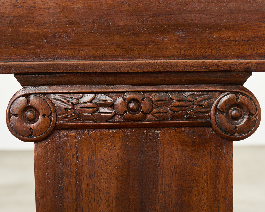 Set of Six English Regency Style Anglo-Indian Dining Chairs