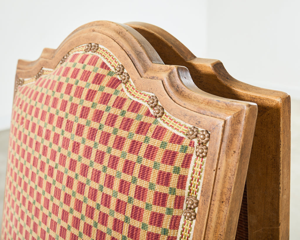 Set of Six Minton-Spidell Louis XIII Os de Mouton Dining Chairs