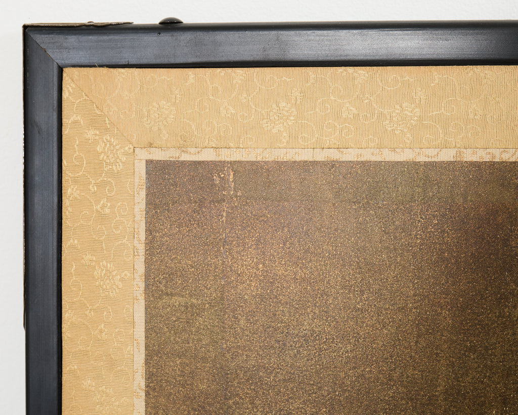 Japanese Showa Six Panel Screen Mountain Landscape