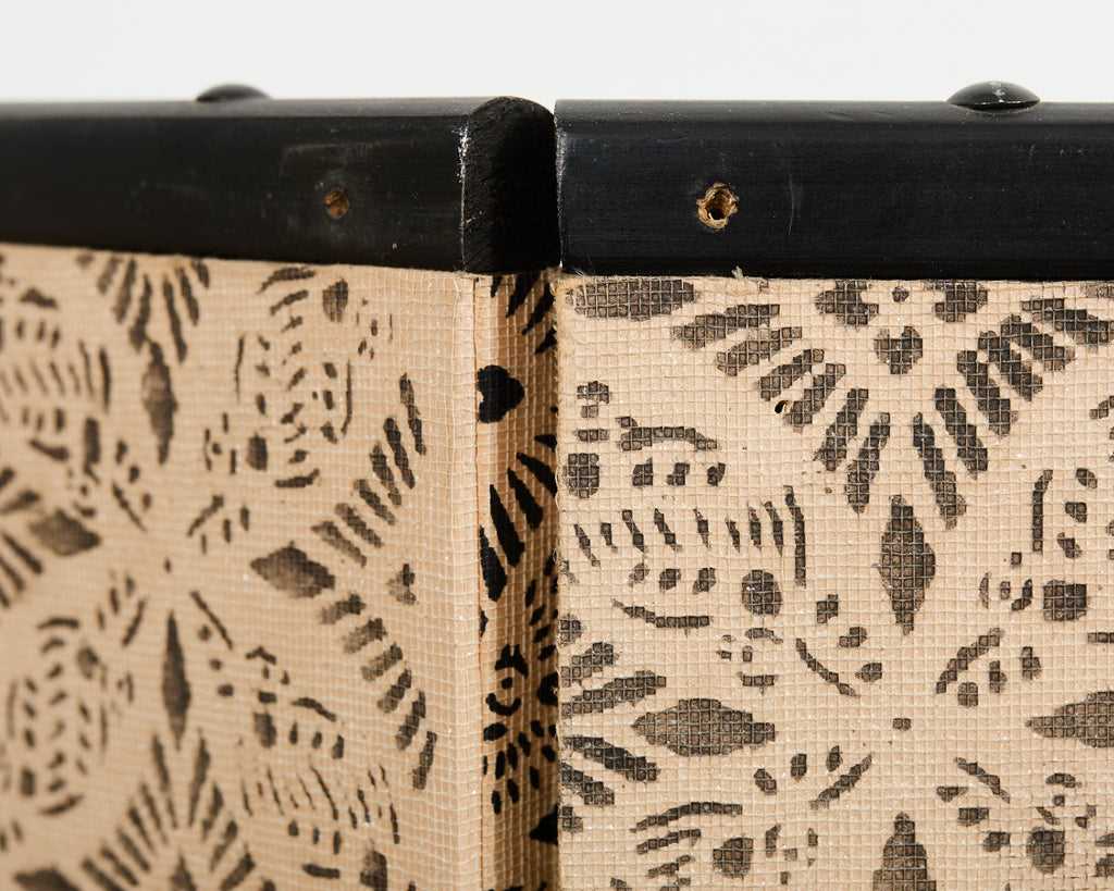 Japanese Showa Six Panel Screen Mountain Landscape