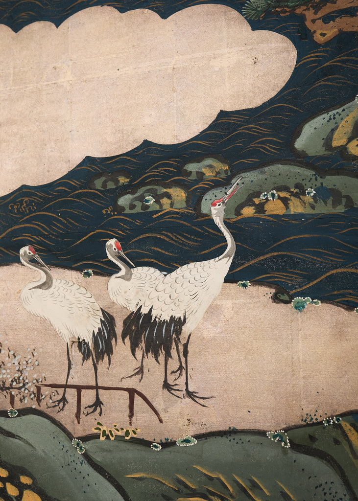 Japanese Edo Screen Kano School Isle of Immortals