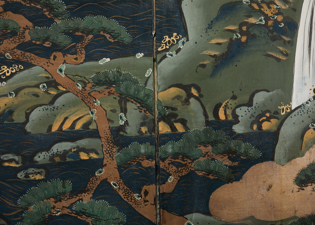 Japanese Edo Screen Kano School Isle of Immortals