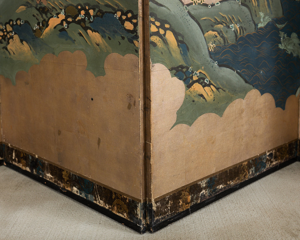 Japanese Edo Screen Kano School Isle of Immortals