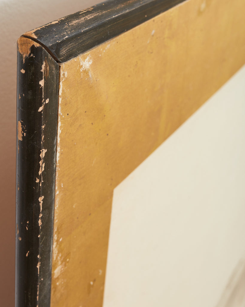 Japanese Meiji Eight Panel Screen Village Landscape with Figures