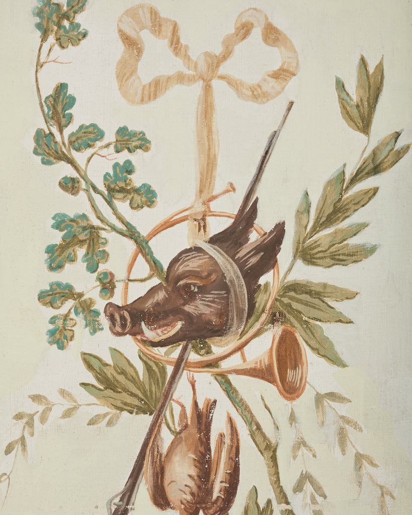 19th Century French Grand Tour Style Eight Panel Painted Screen