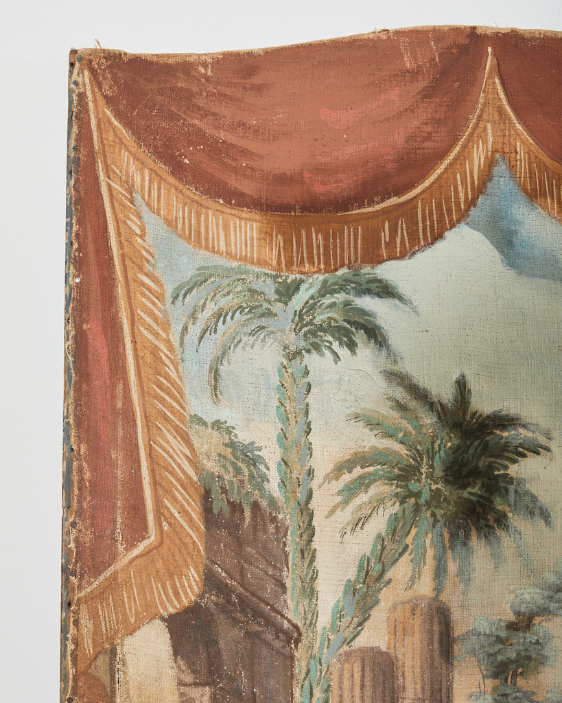 19th Century French Grand Tour Style Eight Panel Painted Screen