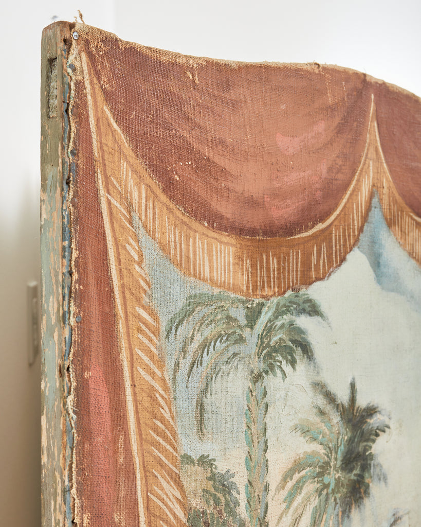 19th Century French Grand Tour Style Eight Panel Painted Screen