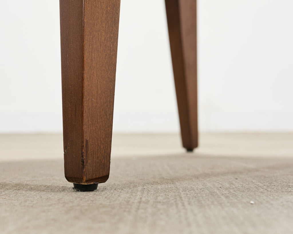 Set of Eight Italian Promemoria Attributed Leather Dining Chairs