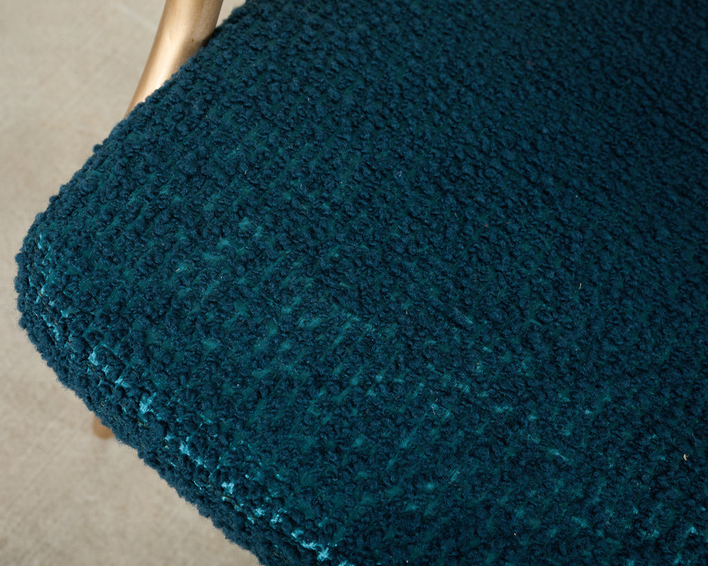 Set of Eight McGuire Gilt Rattan Caned Dining Chairs